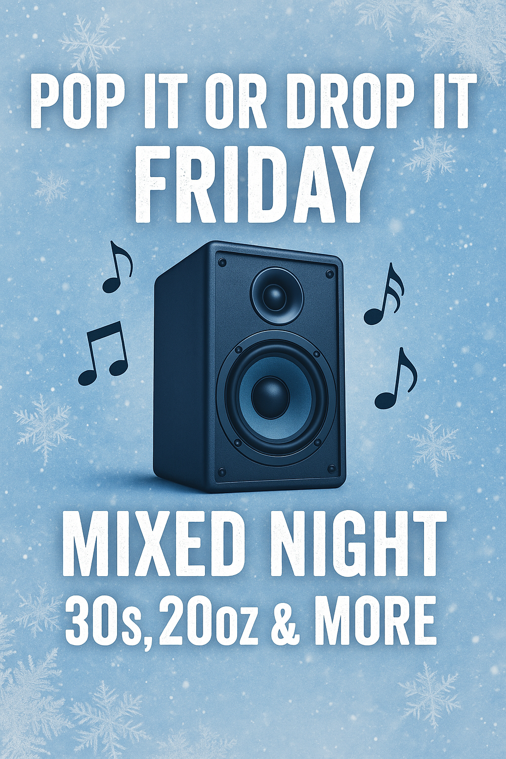 MIX SIZES LIVE FRIDAY 01/30/26 7:30pm ET Pop It or Drop It