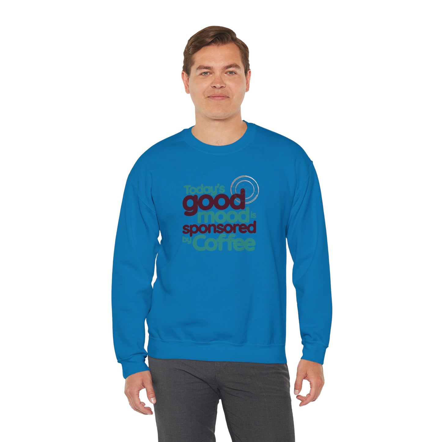 Today's Good Mood Is Sponsored By Coffee Unisex Heavy Blend™ Crewneck Sweatshirt