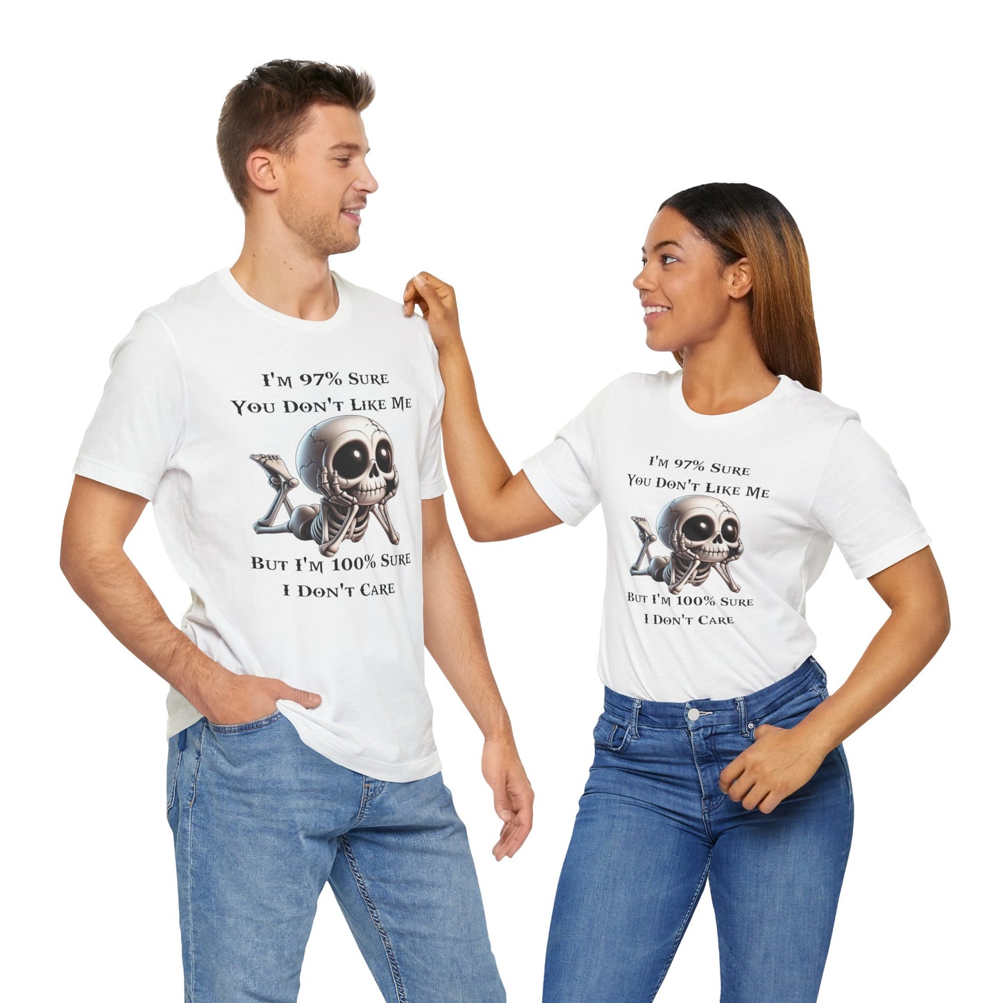Don't Like Me Skull Graphic Tee, Funny T-Shirt, Perfect for Everyday Fashion