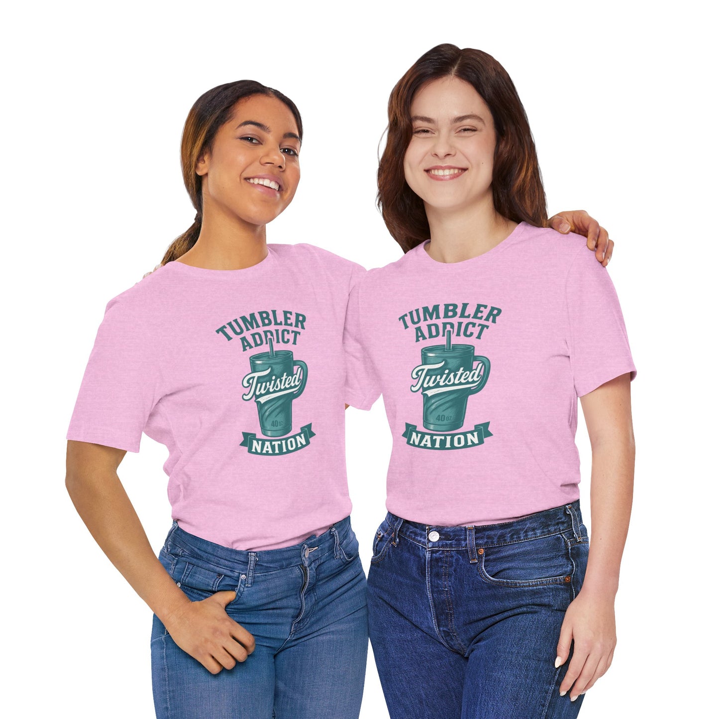 Twisted Nation Tumbler Addict Tee – Fun Unisex Jersey Short Sleeve, Perfect Gift for Drink Lovers, Casual Wear, Summer, Parties
