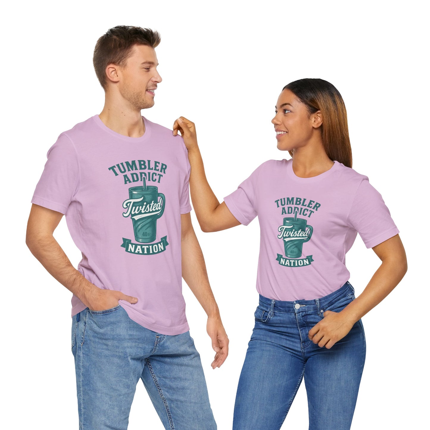 Twisted Nation Tumbler Addict Tee – Fun Unisex Jersey Short Sleeve, Perfect Gift for Drink Lovers, Casual Wear, Summer, Parties