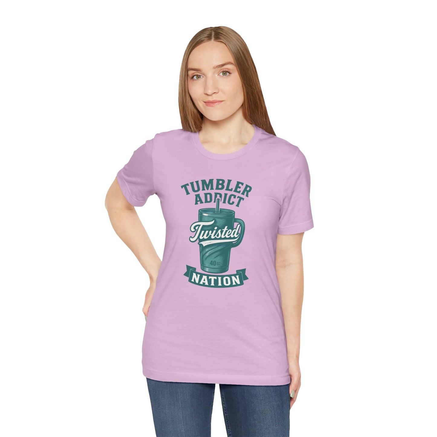 Twisted Nation Tumbler Addict Tee – Fun Unisex Jersey Short Sleeve, Perfect Gift for Drink Lovers, Casual Wear, Summer, Parties
