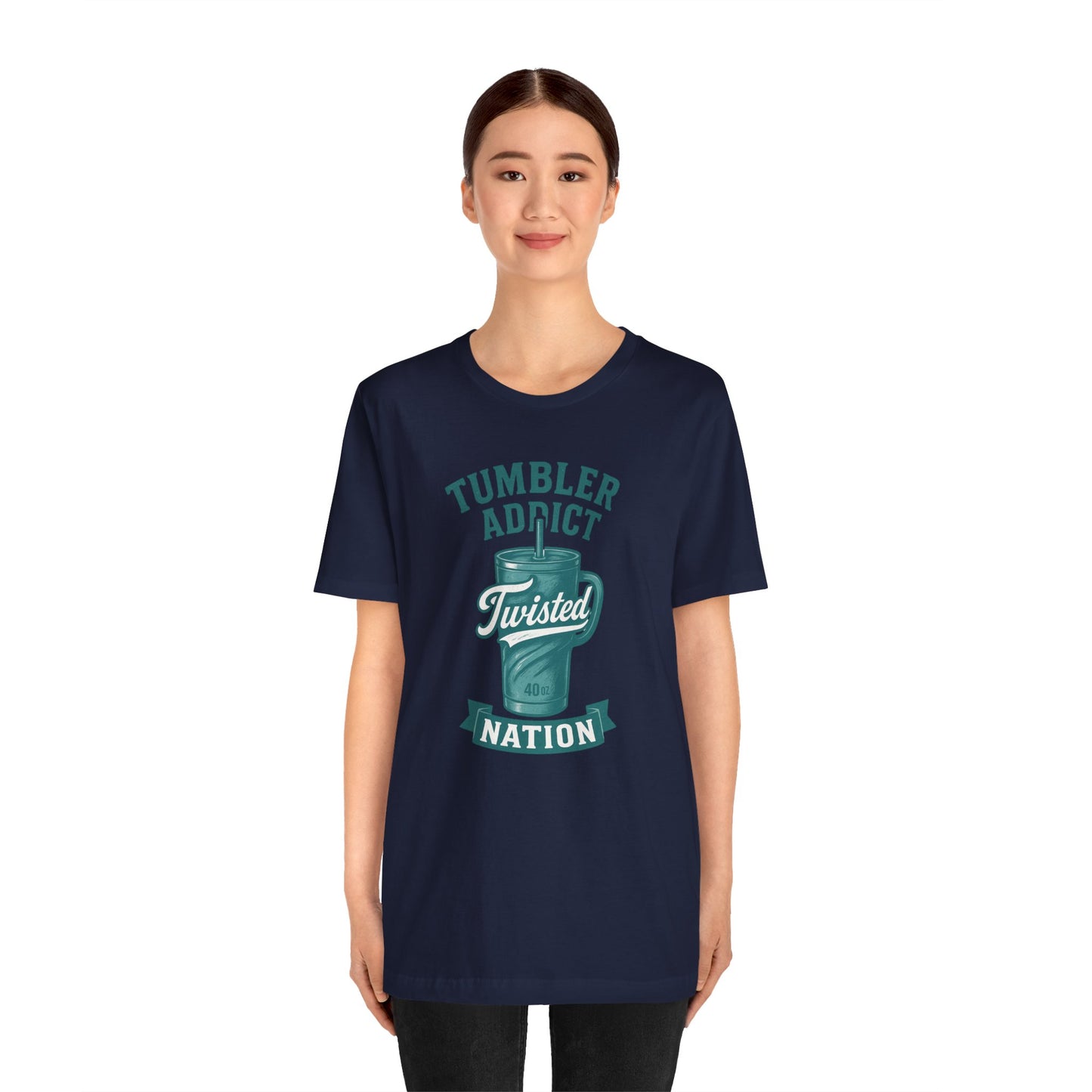 Twisted Nation Tumbler Addict Tee – Fun Unisex Jersey Short Sleeve, Perfect Gift for Drink Lovers, Casual Wear, Summer, Parties