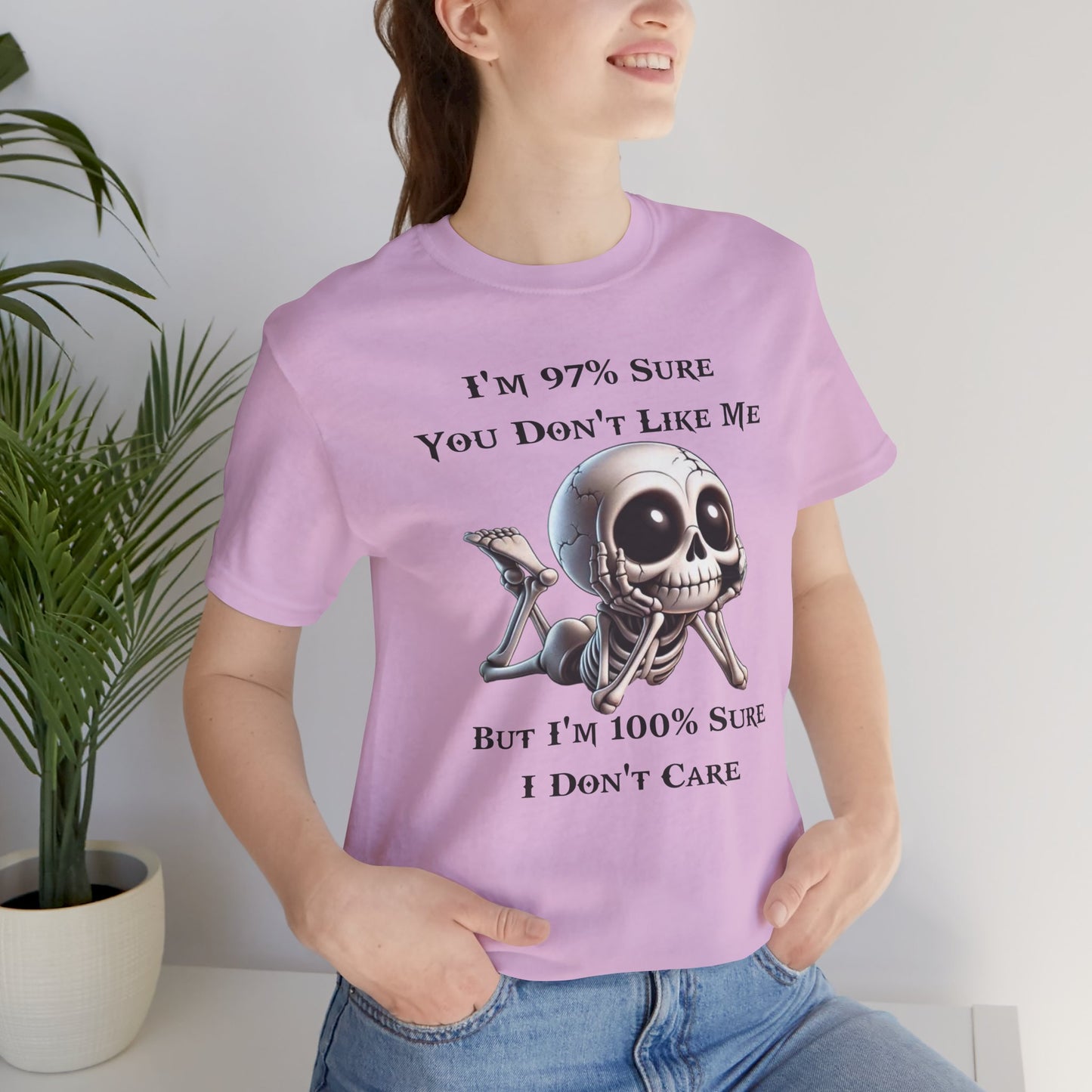 Don't Like Me Skull Graphic Tee, Funny T-Shirt, Perfect for Everyday Fashion