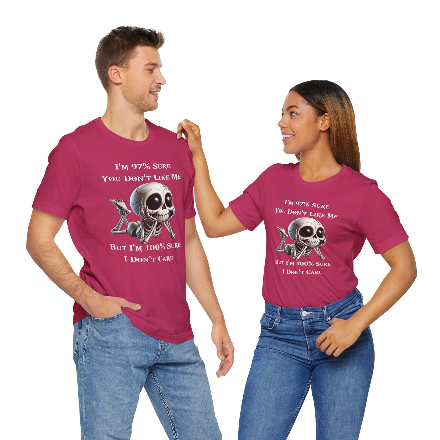 Don't Like Me Skull Graphic Tee, Funny T-Shirt, Perfect for Everyday Fashion