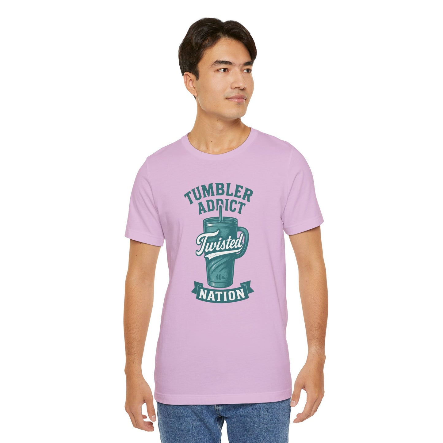 Twisted Nation Tumbler Addict Tee – Fun Unisex Jersey Short Sleeve, Perfect Gift for Drink Lovers, Casual Wear, Summer, Parties