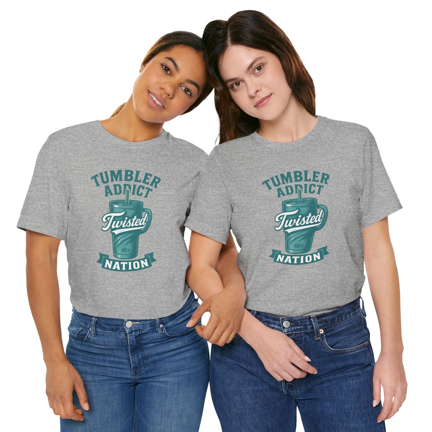 Twisted Nation Tumbler Addict Tee – Fun Unisex Jersey Short Sleeve, Perfect Gift for Drink Lovers, Casual Wear, Summer, Parties