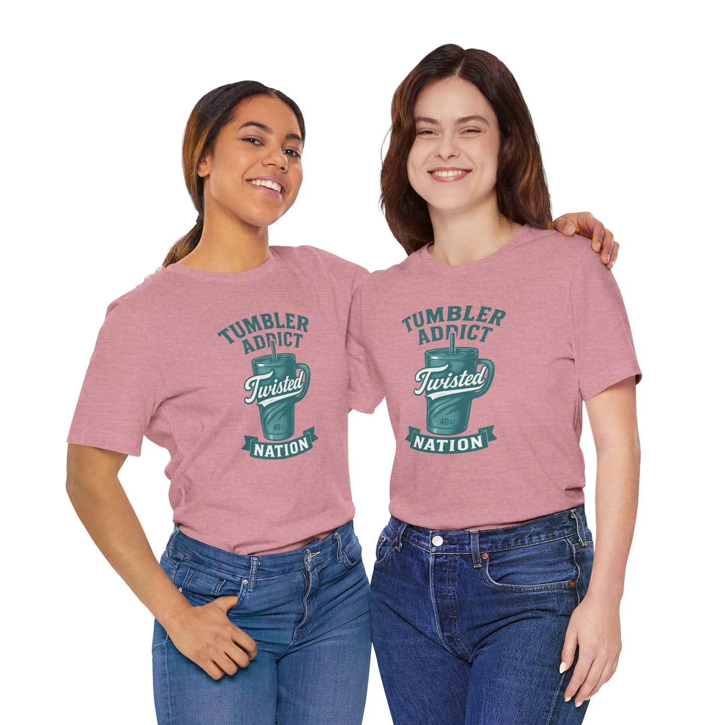 Twisted Nation Tumbler Addict Tee – Fun Unisex Jersey Short Sleeve, Perfect Gift for Drink Lovers, Casual Wear, Summer, Parties