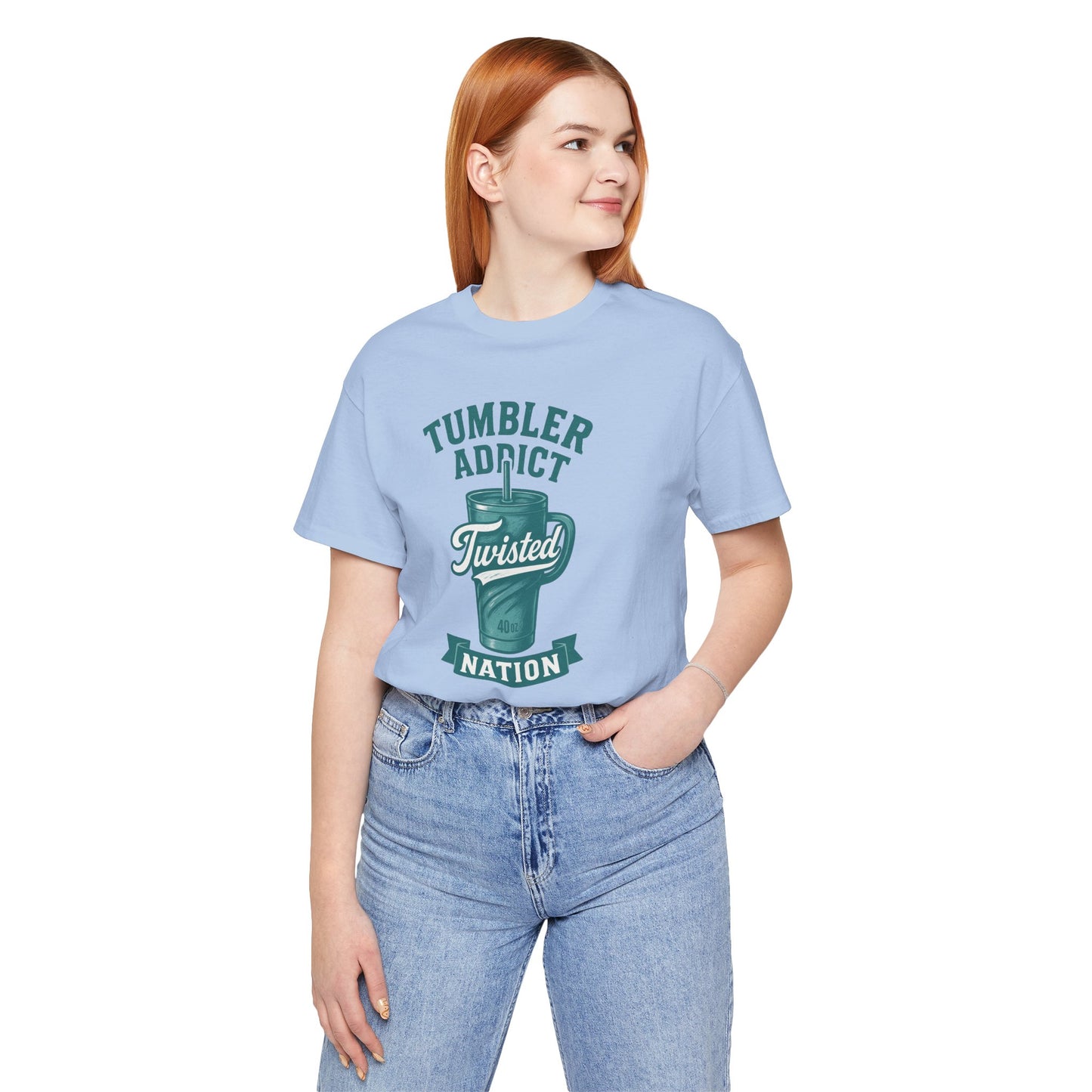 Twisted Nation Tumbler Addict Tee – Fun Unisex Jersey Short Sleeve, Perfect Gift for Drink Lovers, Casual Wear, Summer, Parties