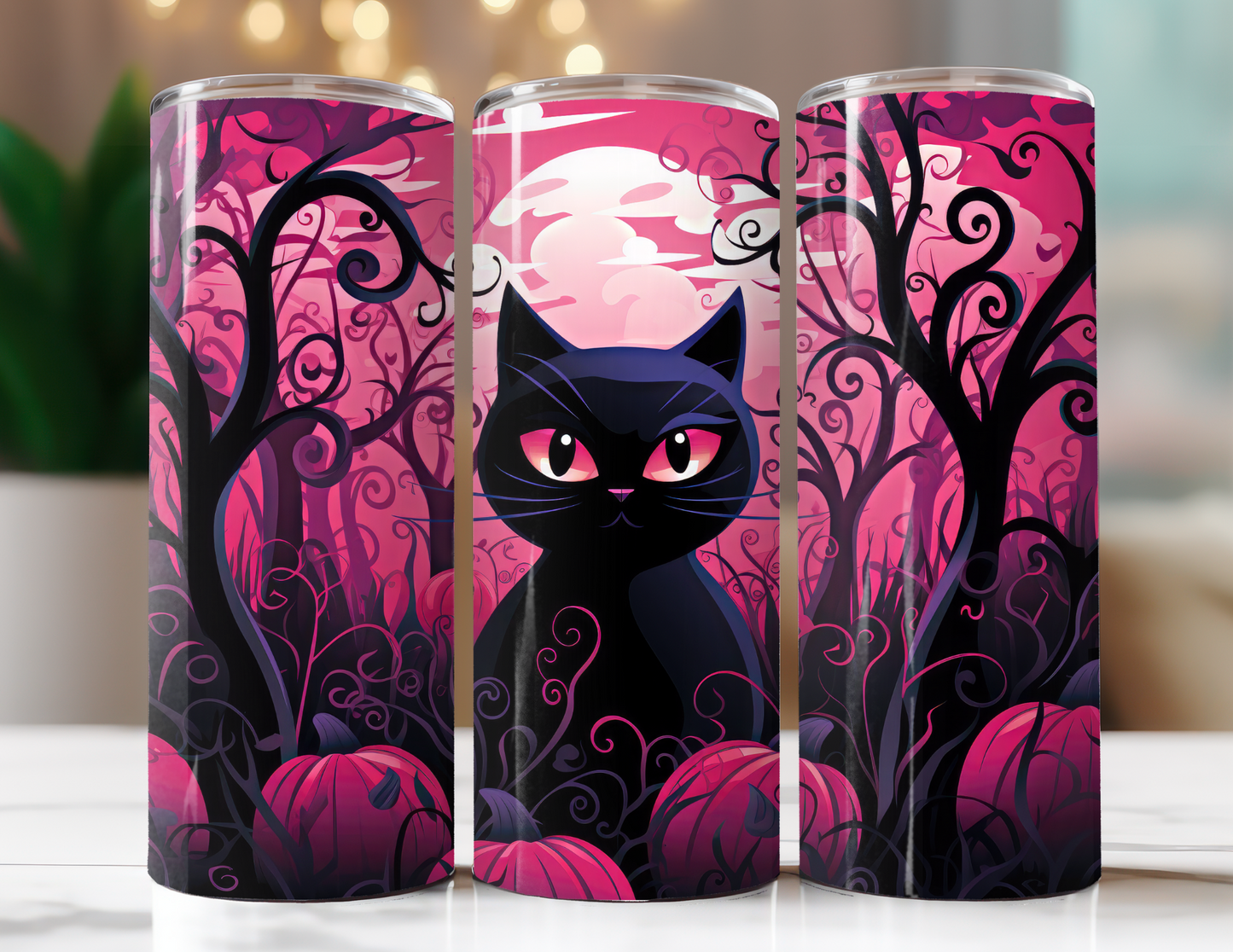 Pink Black Cat