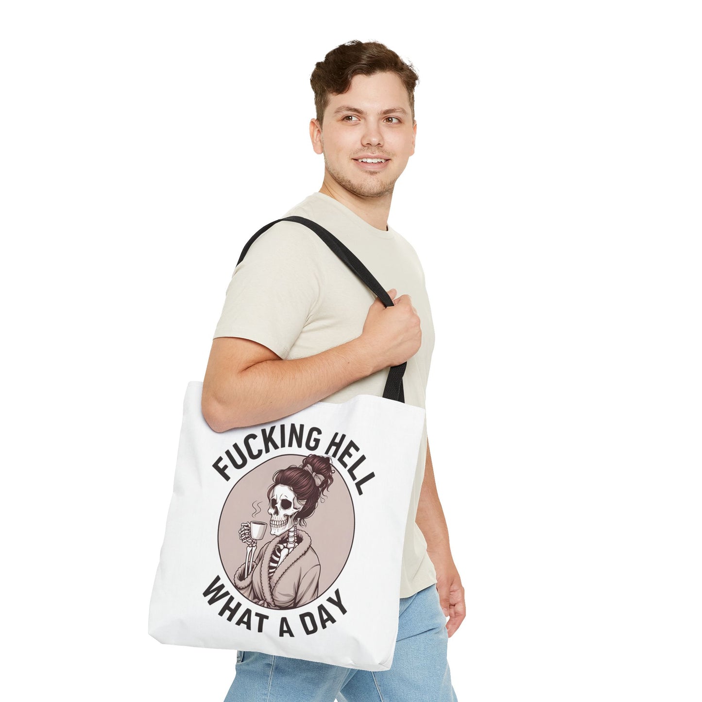 "Fucking Hell What a Day" Tote Bag - Stylish, Fun & Eye-Catching Tote for Everyday Use