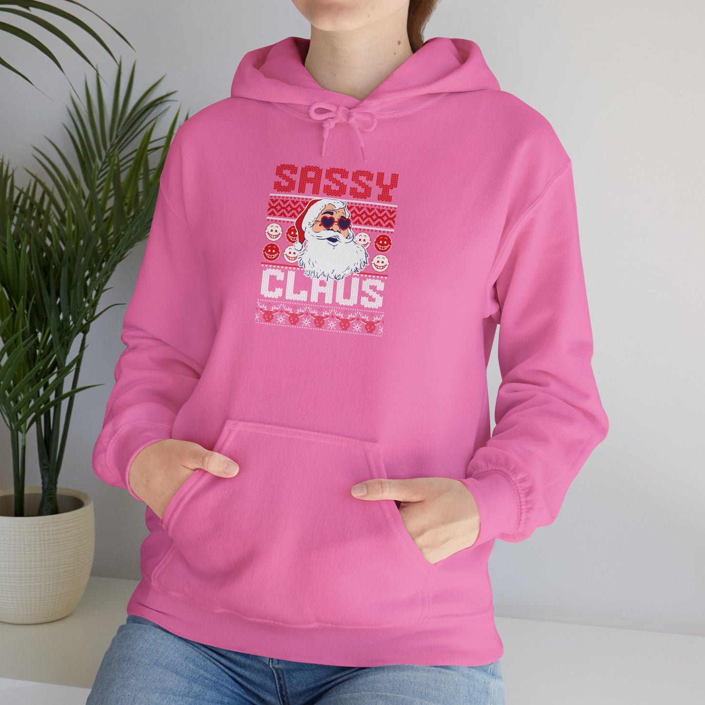 Sassy Claus Christmas Unisex Heavy Blend™ Hooded Sweatshirt