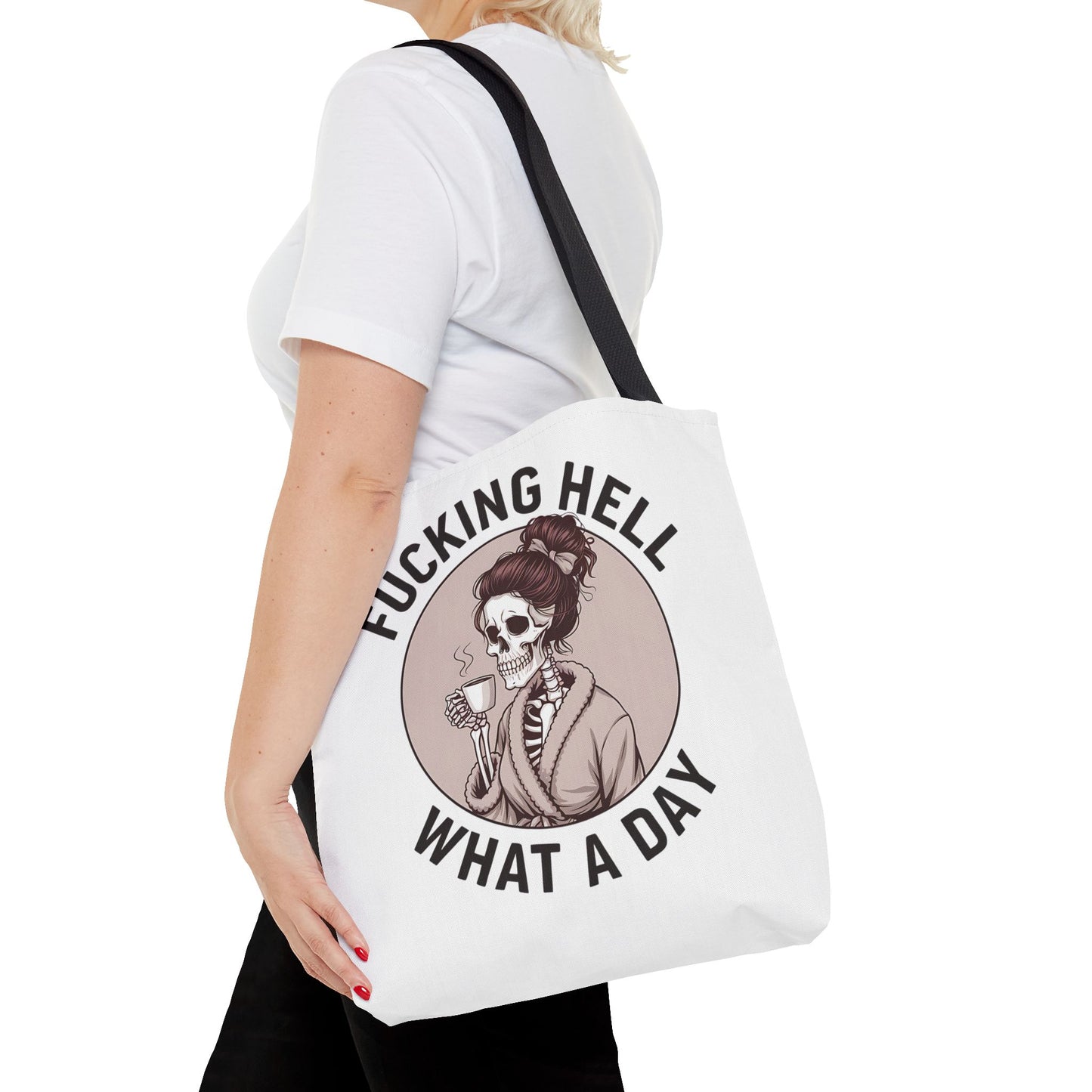 "Fucking Hell What a Day" Tote Bag - Stylish, Fun & Eye-Catching Tote for Everyday Use