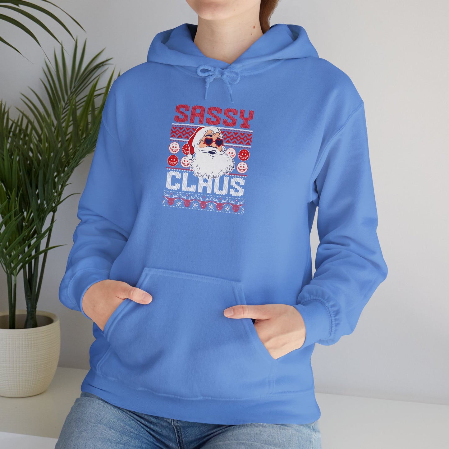 Sassy Claus Christmas Unisex Heavy Blend™ Hooded Sweatshirt