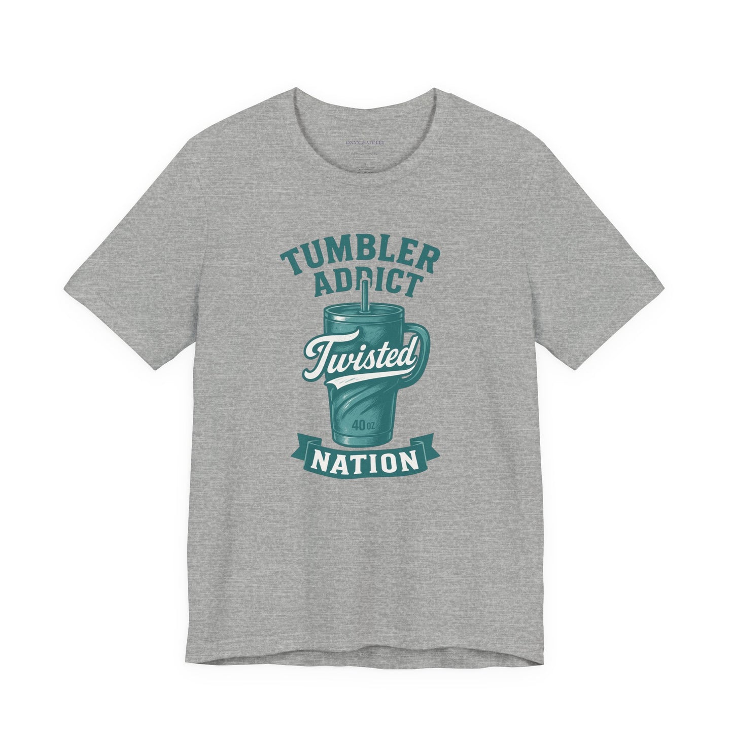 Twisted Nation Tumbler Addict Tee – Fun Unisex Jersey Short Sleeve, Perfect Gift for Drink Lovers, Casual Wear, Summer, Parties
