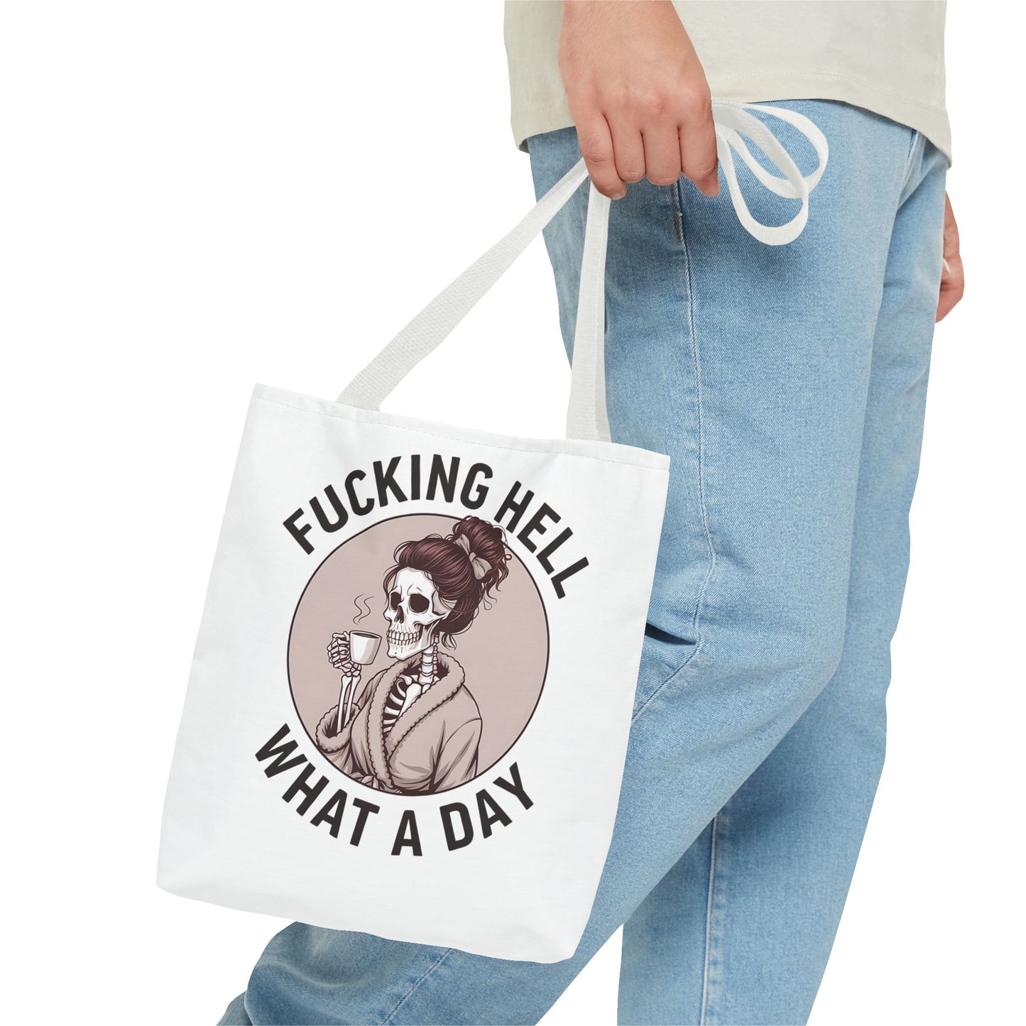 "Fucking Hell What a Day" Tote Bag - Stylish, Fun & Eye-Catching Tote for Everyday Use