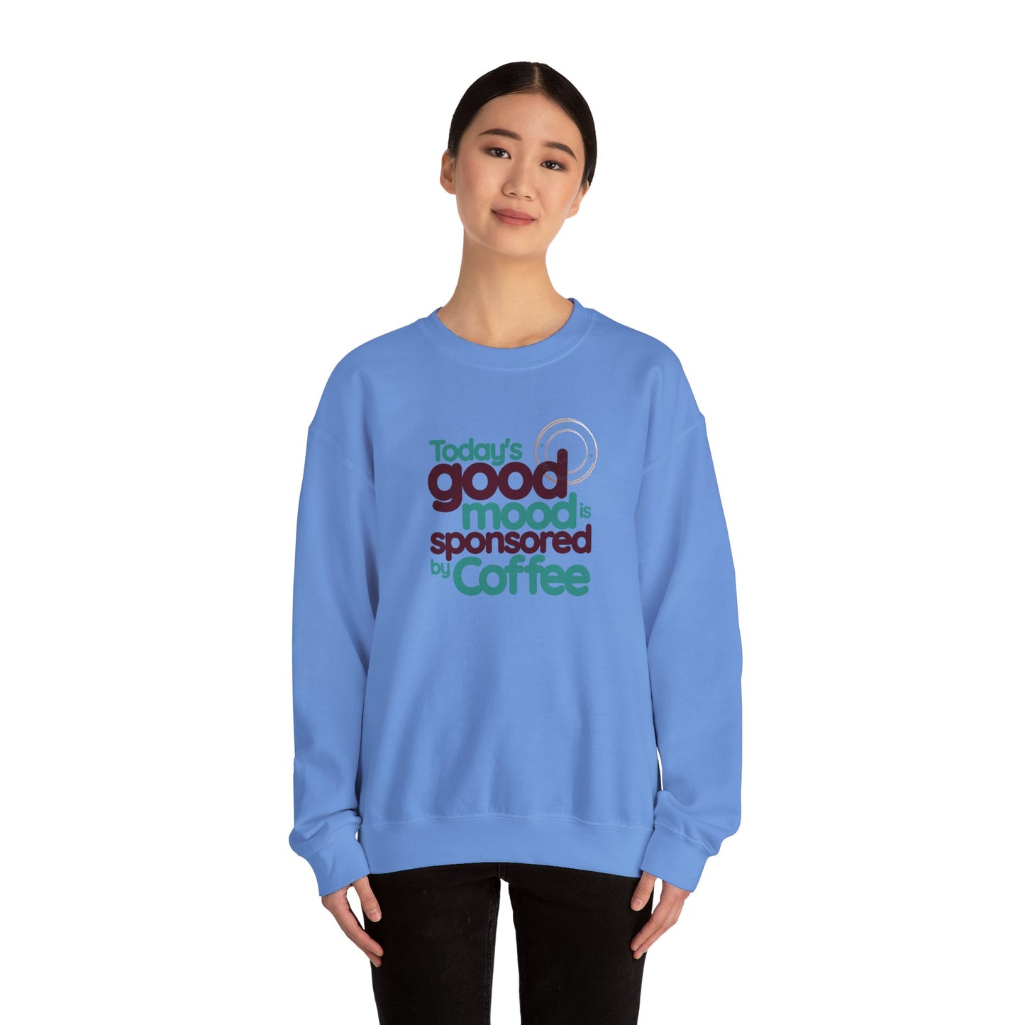 Today's Good Mood Is Sponsored By Coffee Unisex Heavy Blend™ Crewneck Sweatshirt