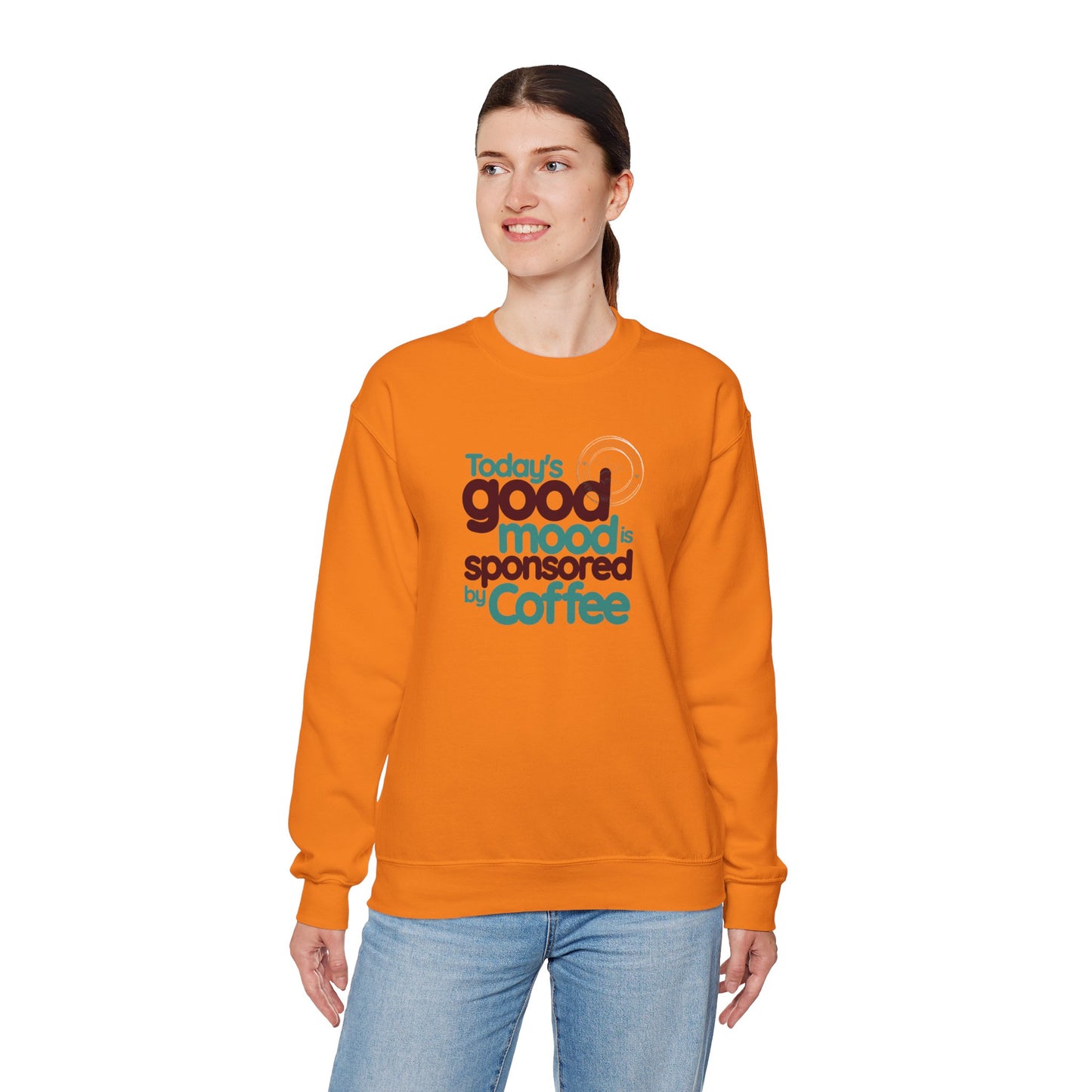 Today's Good Mood Is Sponsored By Coffee Unisex Heavy Blend™ Crewneck Sweatshirt