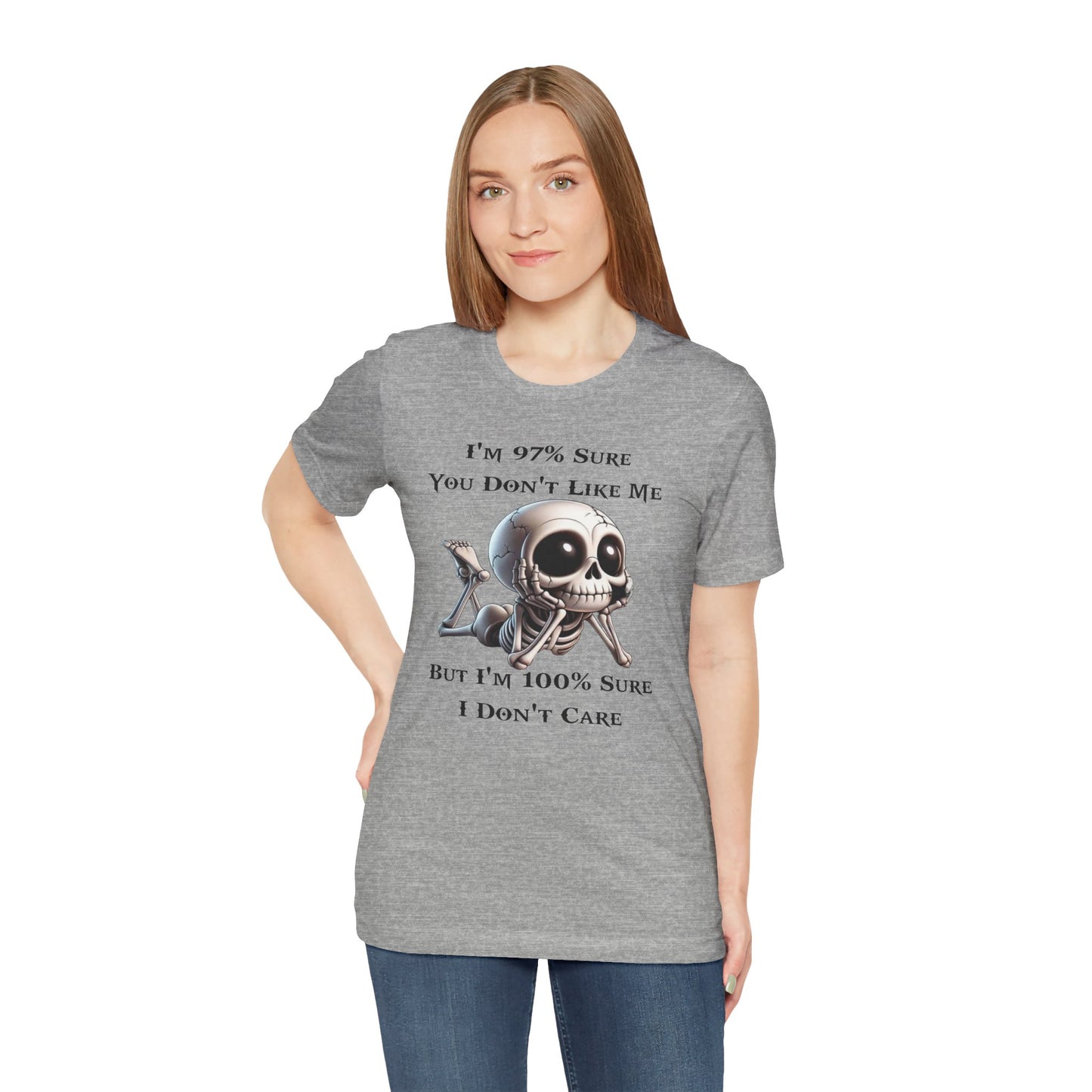 Don't Like Me Skull Graphic Tee, Funny T-Shirt, Perfect for Everyday Fashion