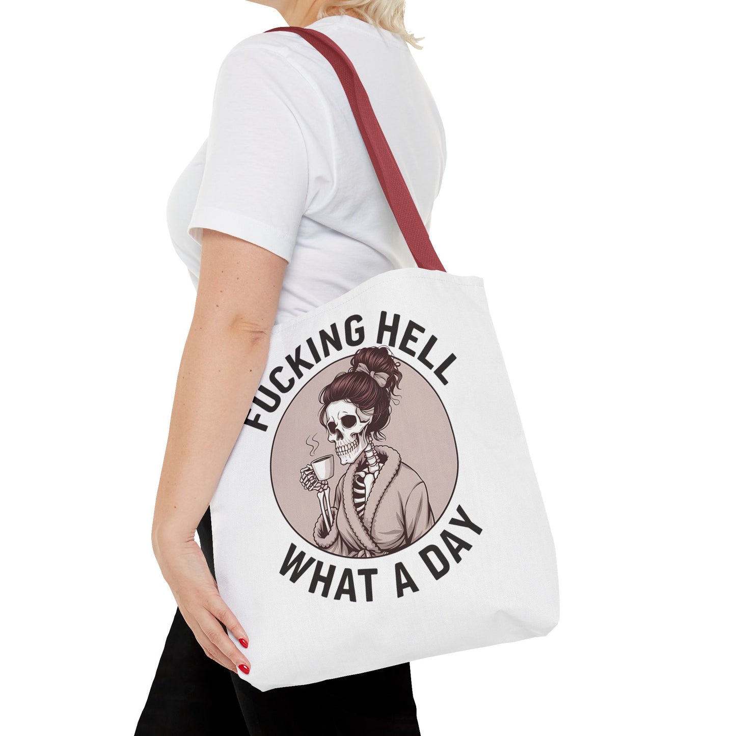 "Fucking Hell What a Day" Tote Bag - Stylish, Fun & Eye-Catching Tote for Everyday Use