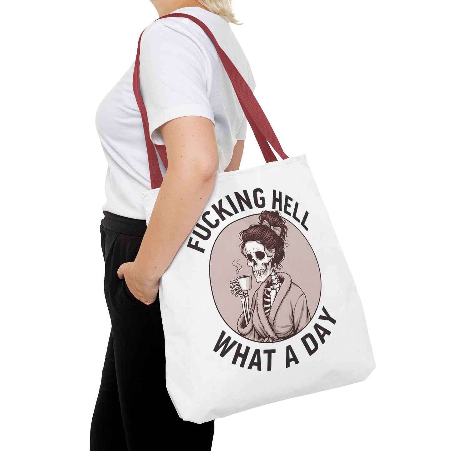 "Fucking Hell What a Day" Tote Bag - Stylish, Fun & Eye-Catching Tote for Everyday Use