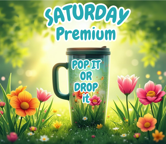 PREMIUM 40oz LIVE SATURDAY 8/23/2025 7:00pm CT Pop It or Drop It TUMBLER
