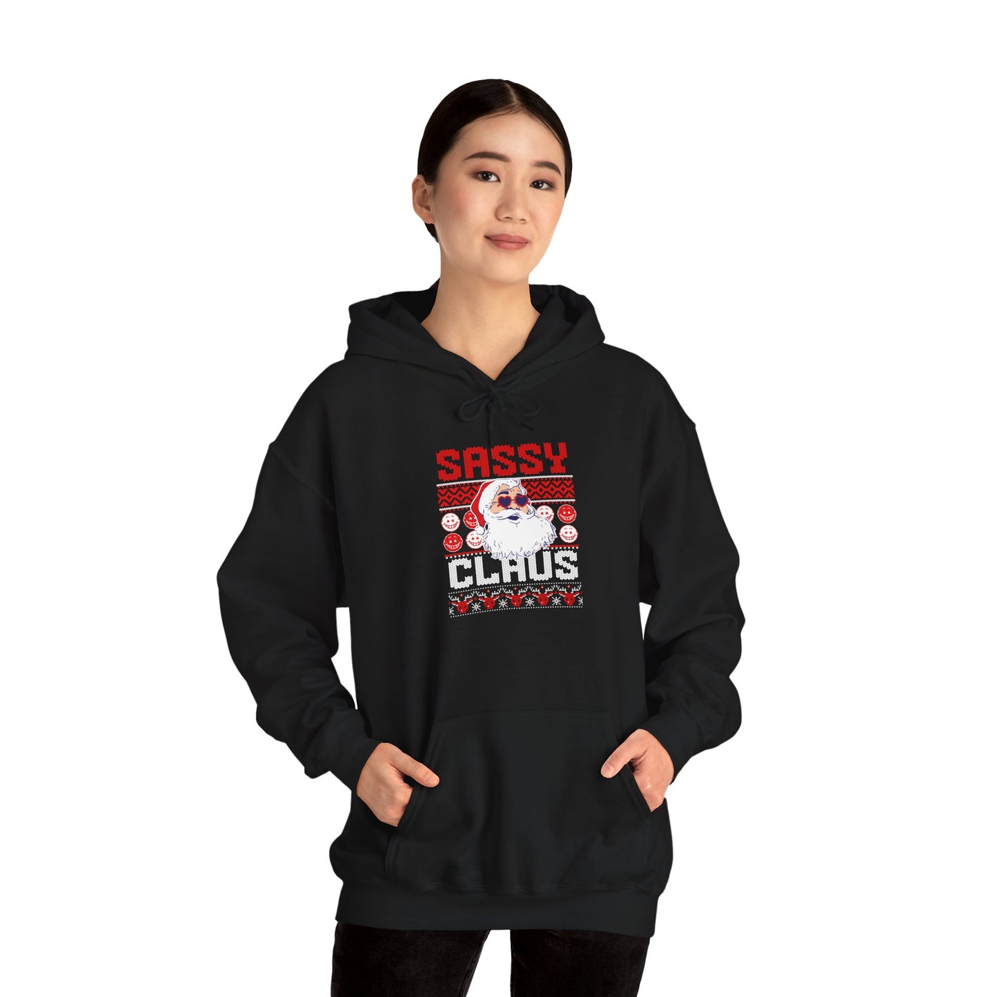 Sassy Claus Christmas Unisex Heavy Blend™ Hooded Sweatshirt