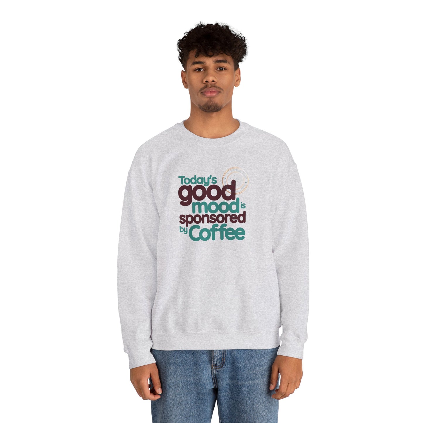 Today's Good Mood Is Sponsored By Coffee Unisex Heavy Blend™ Crewneck Sweatshirt