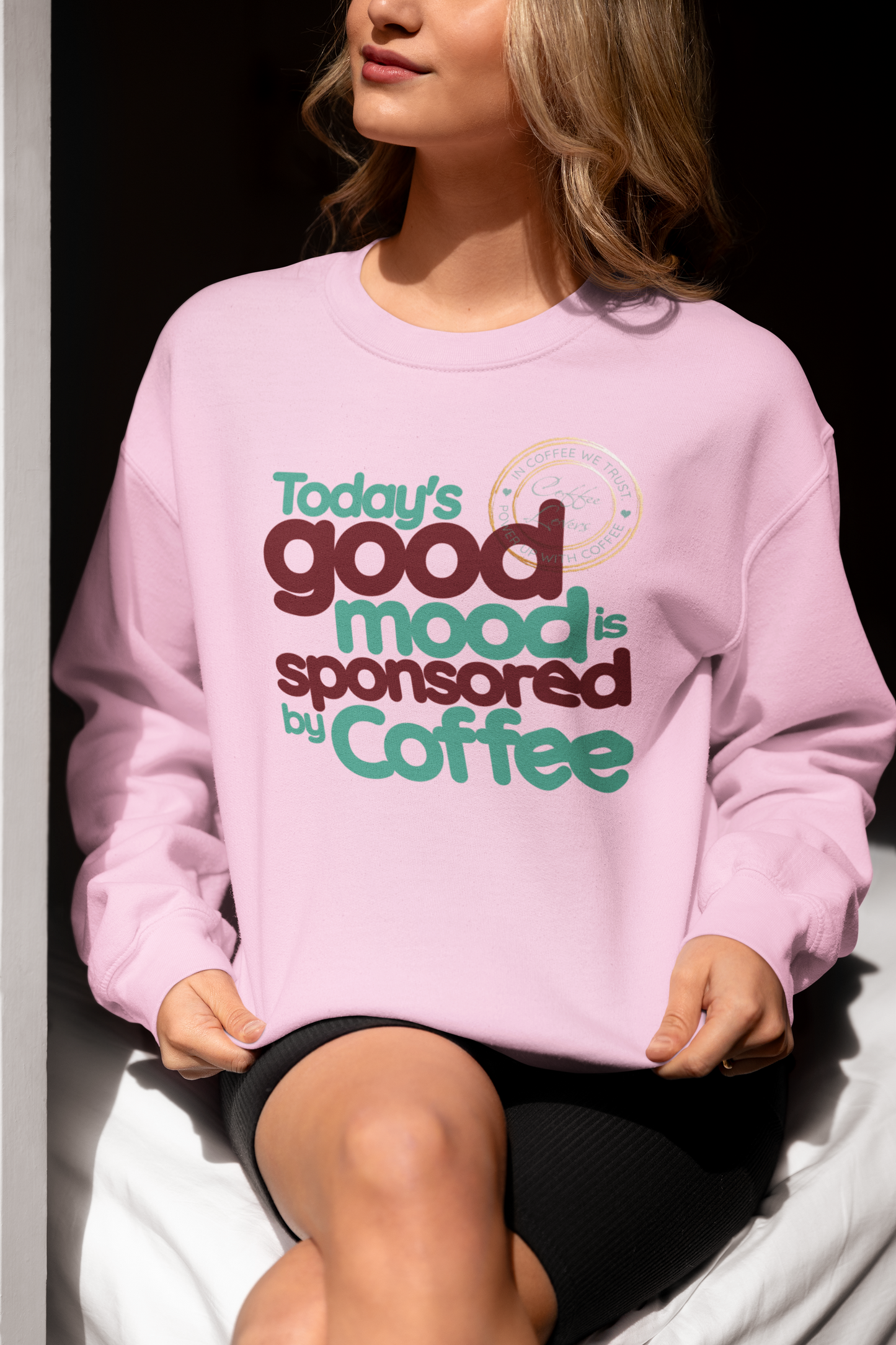 Today's Good Mood Is Sponsored By Coffee Unisex Heavy Blend™ Crewneck Sweatshirt