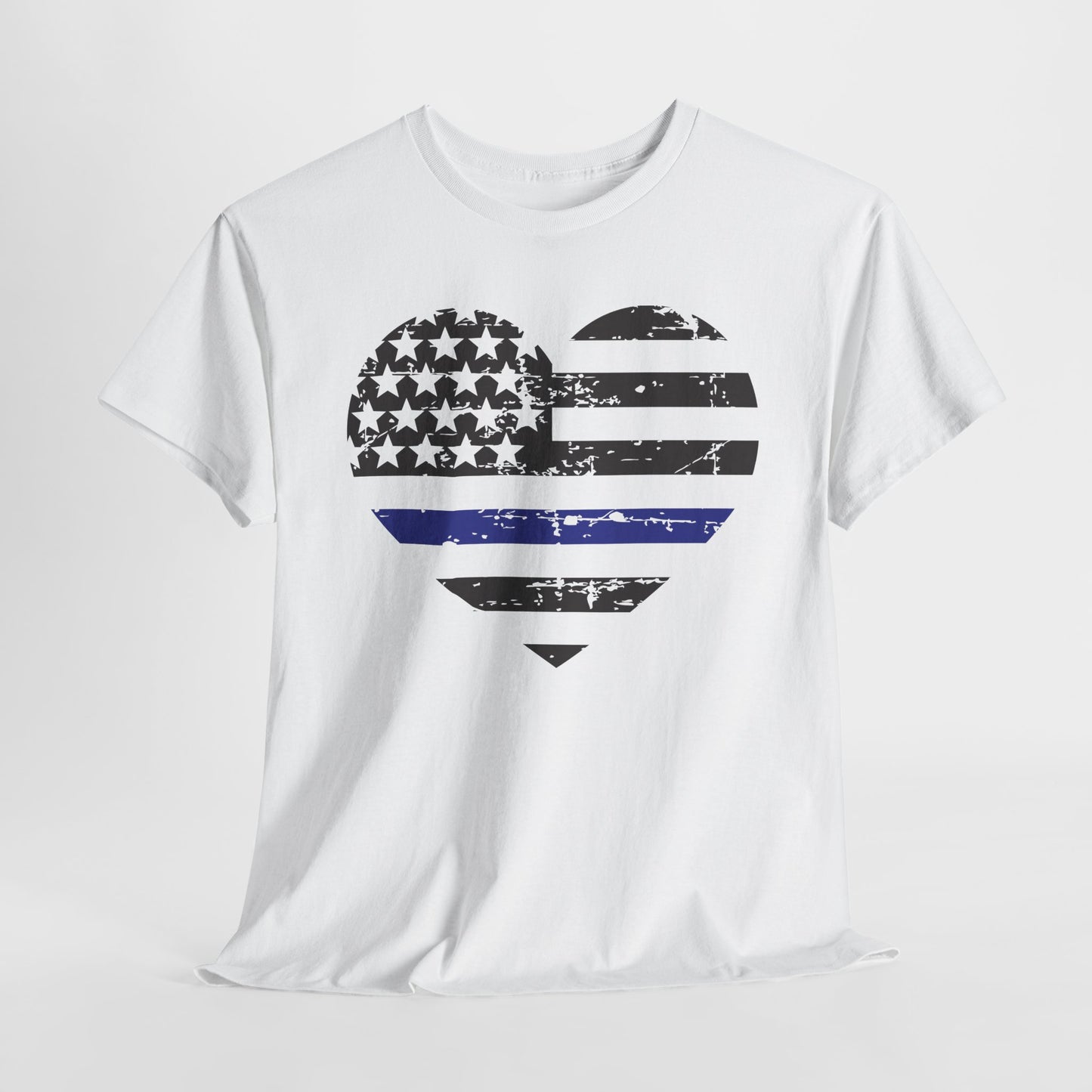 For The Love of the Thin Blue Line Unisex Heavy Cotton Tee