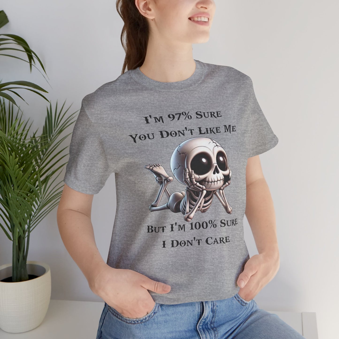 Don't Like Me Skull Graphic Tee, Funny T-Shirt, Perfect for Everyday Fashion