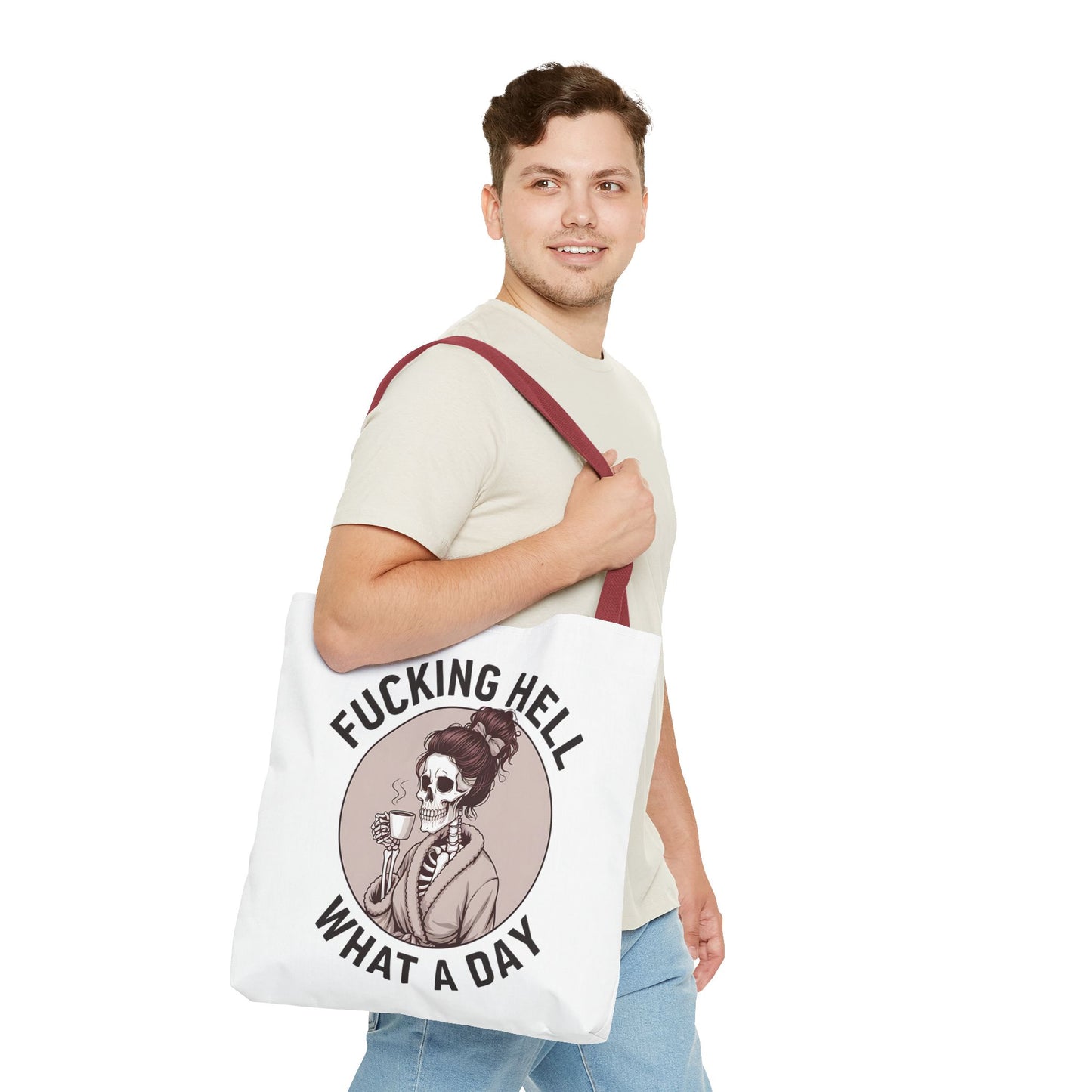 "Fucking Hell What a Day" Tote Bag - Stylish, Fun & Eye-Catching Tote for Everyday Use