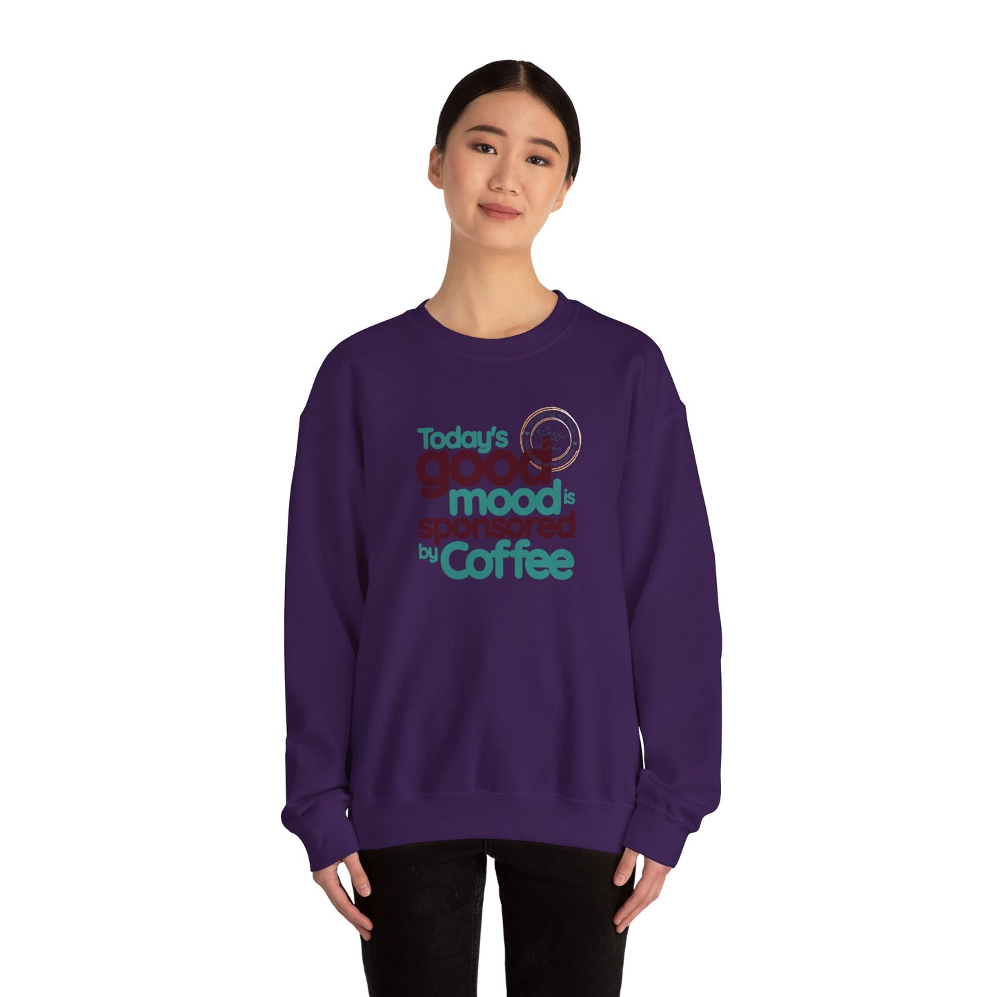 Today's Good Mood Is Sponsored By Coffee Unisex Heavy Blend™ Crewneck Sweatshirt