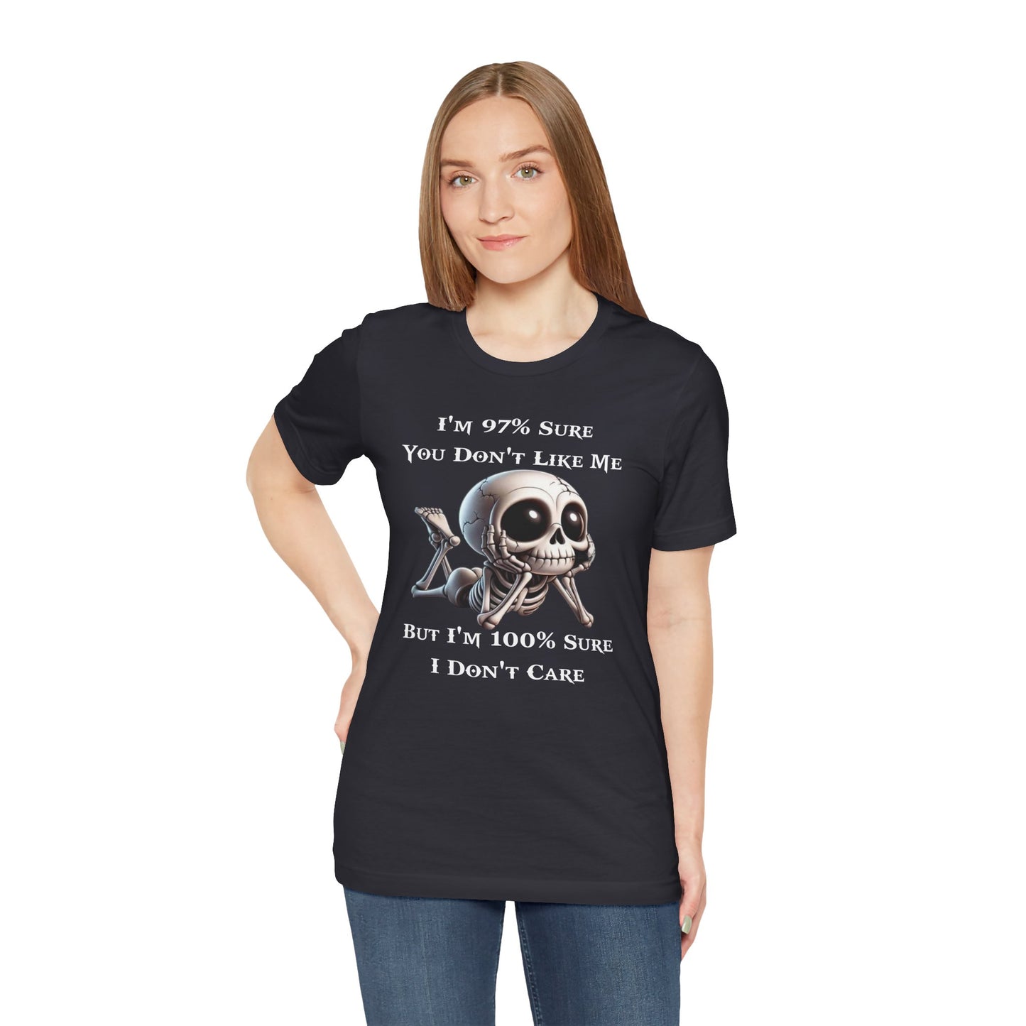 Don't Like Me Skull Graphic Tee, Funny T-Shirt, Perfect for Everyday Fashion