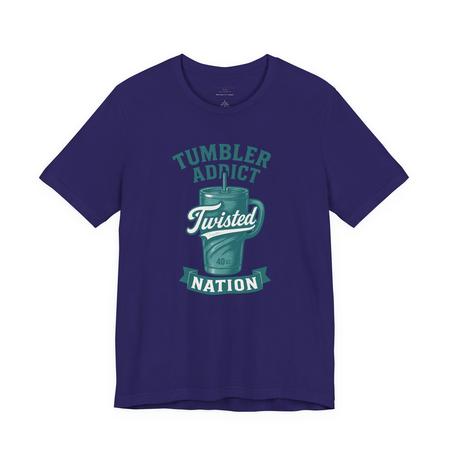 Twisted Nation Tumbler Addict Tee – Fun Unisex Jersey Short Sleeve, Perfect Gift for Drink Lovers, Casual Wear, Summer, Parties