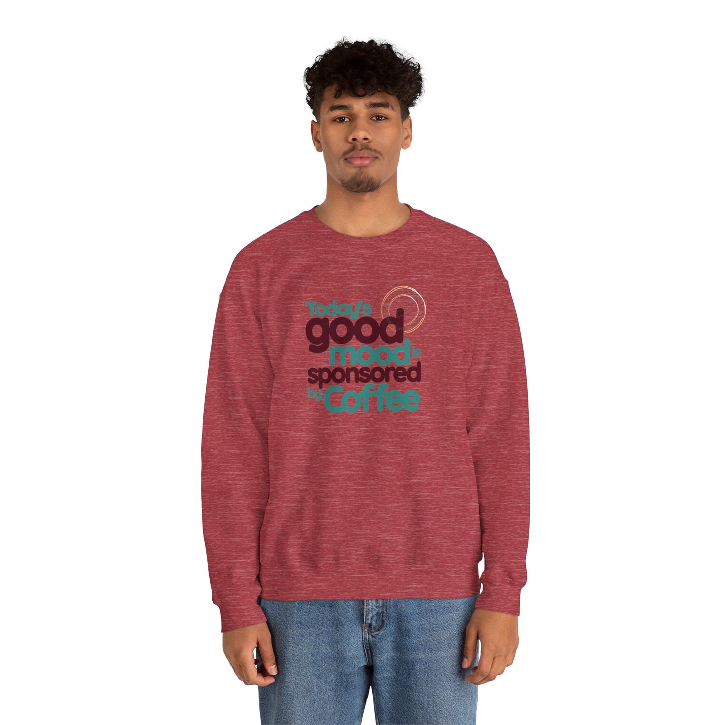 Today's Good Mood Is Sponsored By Coffee Unisex Heavy Blend™ Crewneck Sweatshirt