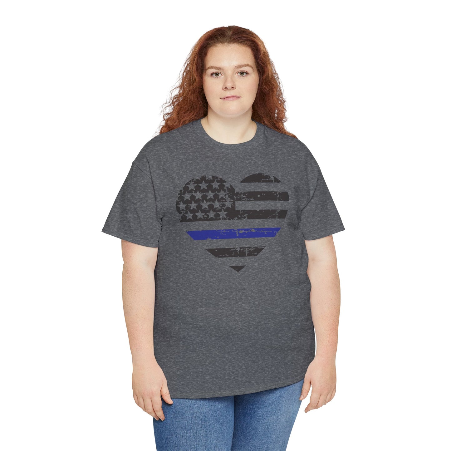 For The Love of the Thin Blue Line Unisex Heavy Cotton Tee