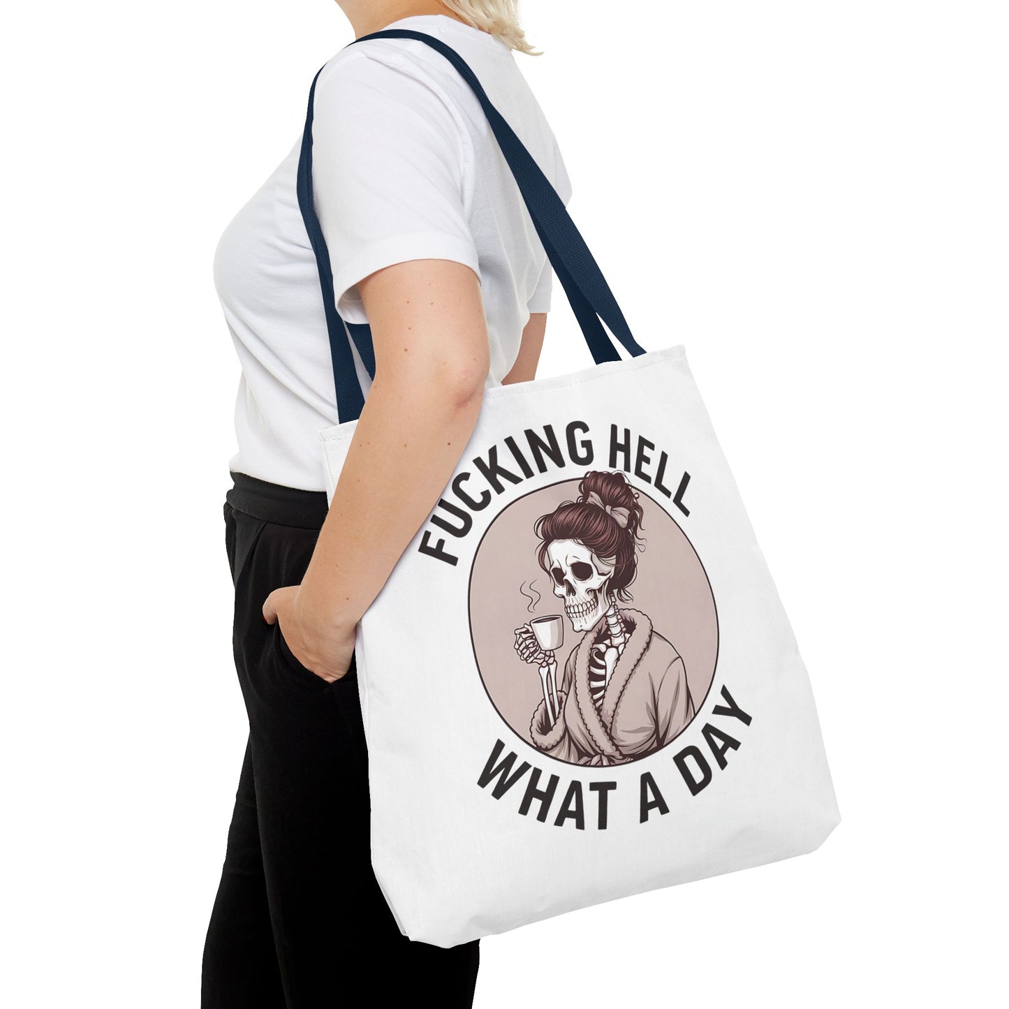 "Fucking Hell What a Day" Tote Bag - Stylish, Fun & Eye-Catching Tote for Everyday Use