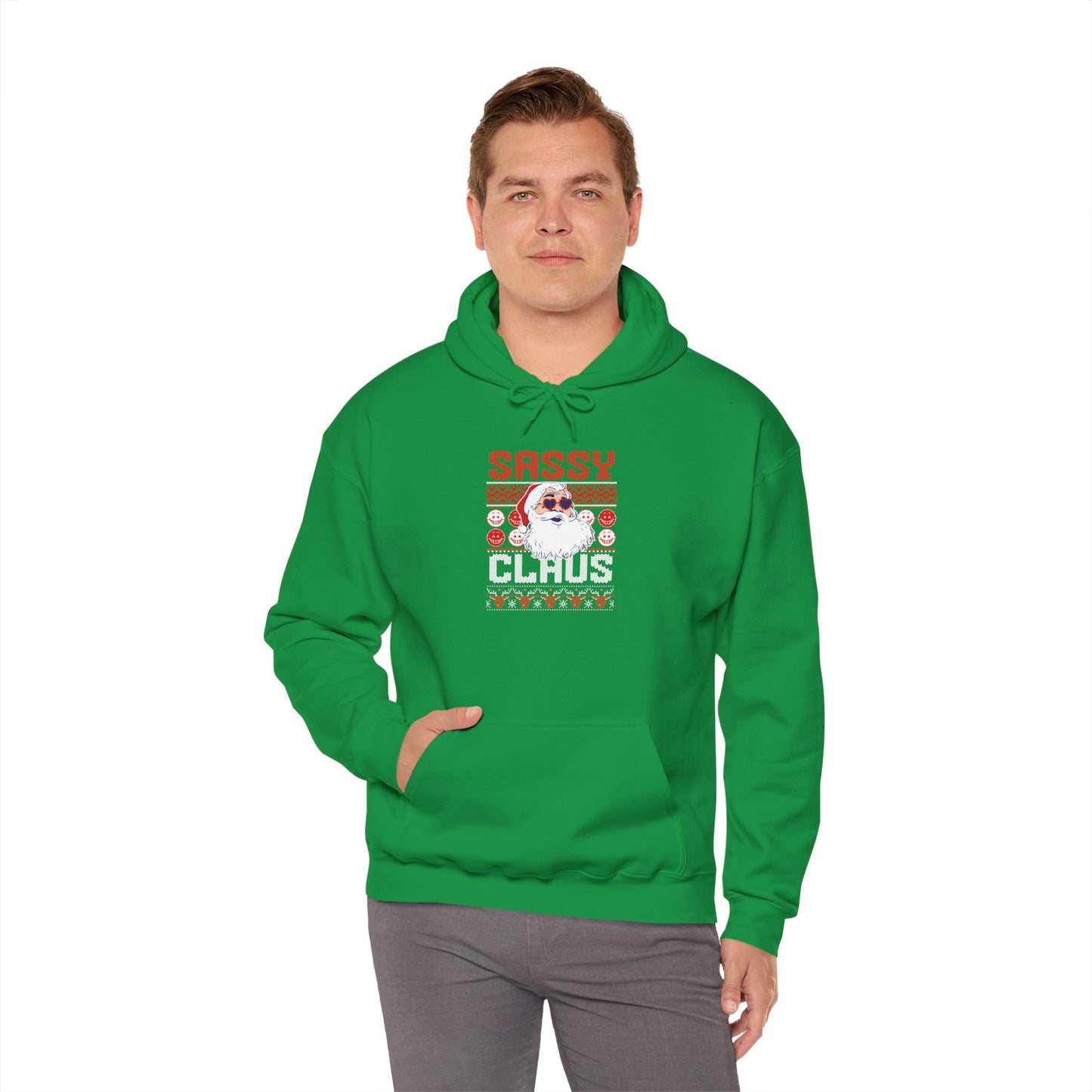 Sassy Claus Christmas Unisex Heavy Blend™ Hooded Sweatshirt