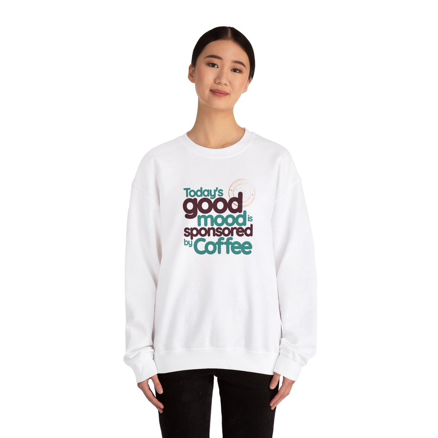 Today's Good Mood Is Sponsored By Coffee Unisex Heavy Blend™ Crewneck Sweatshirt