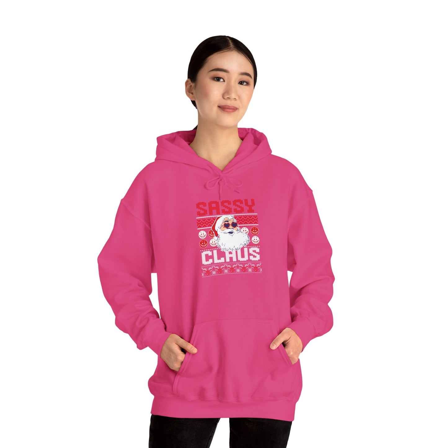 Sassy Claus Christmas Unisex Heavy Blend™ Hooded Sweatshirt