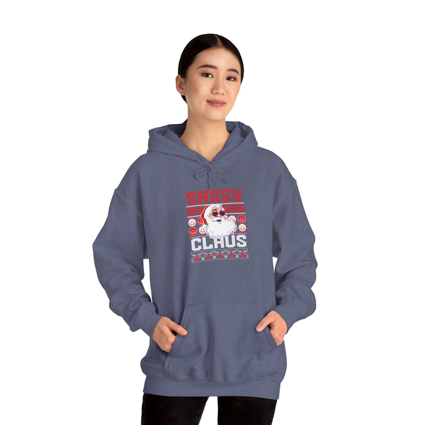 Sassy Claus Christmas Unisex Heavy Blend™ Hooded Sweatshirt