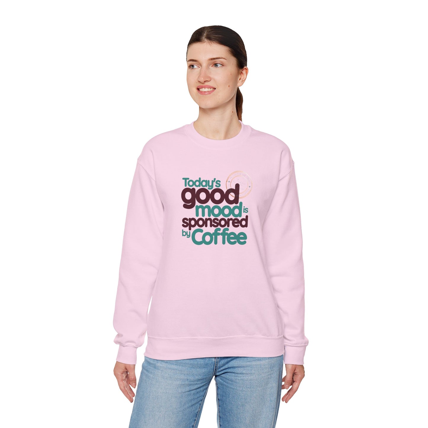 Today's Good Mood Is Sponsored By Coffee Unisex Heavy Blend™ Crewneck Sweatshirt