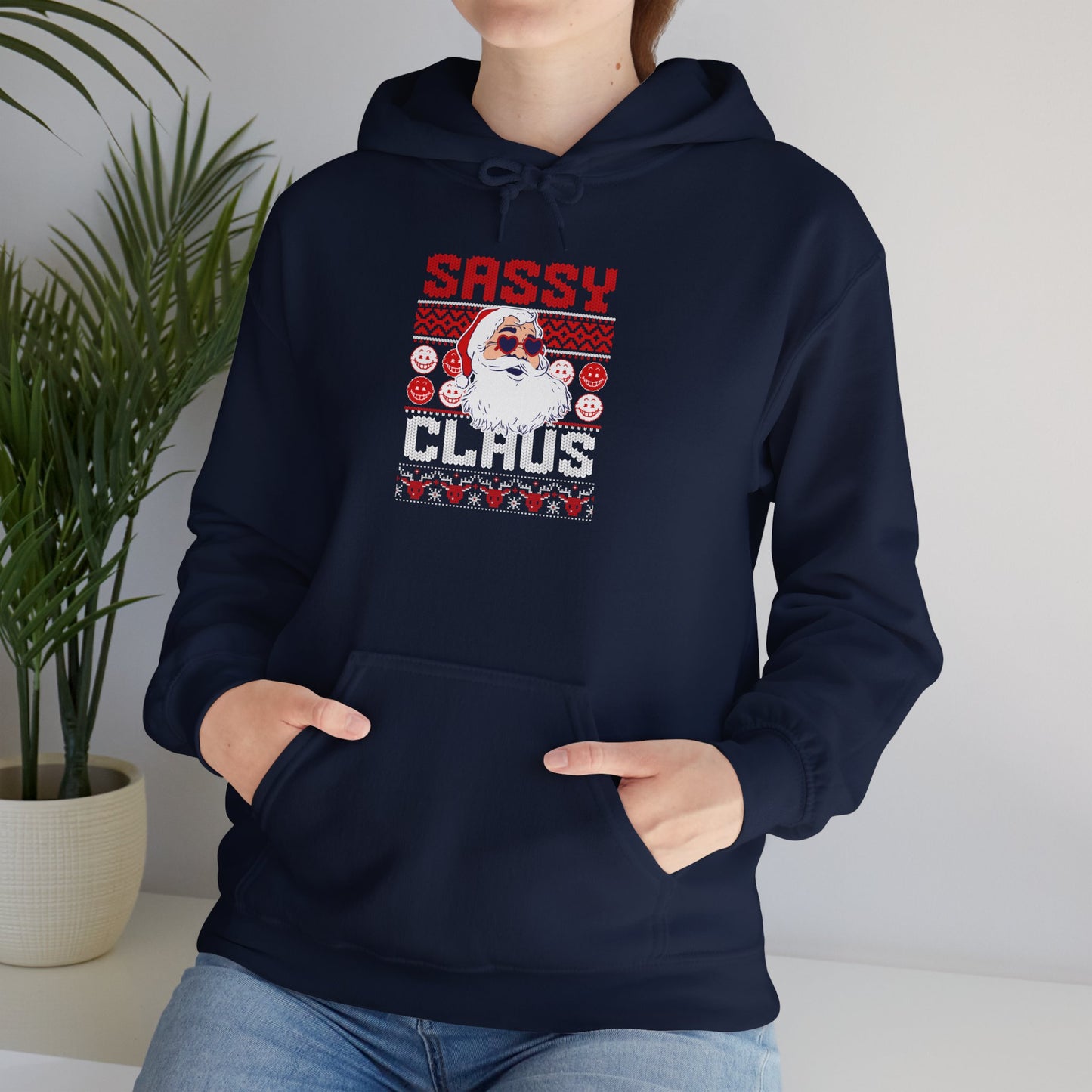 Sassy Claus Christmas Unisex Heavy Blend™ Hooded Sweatshirt