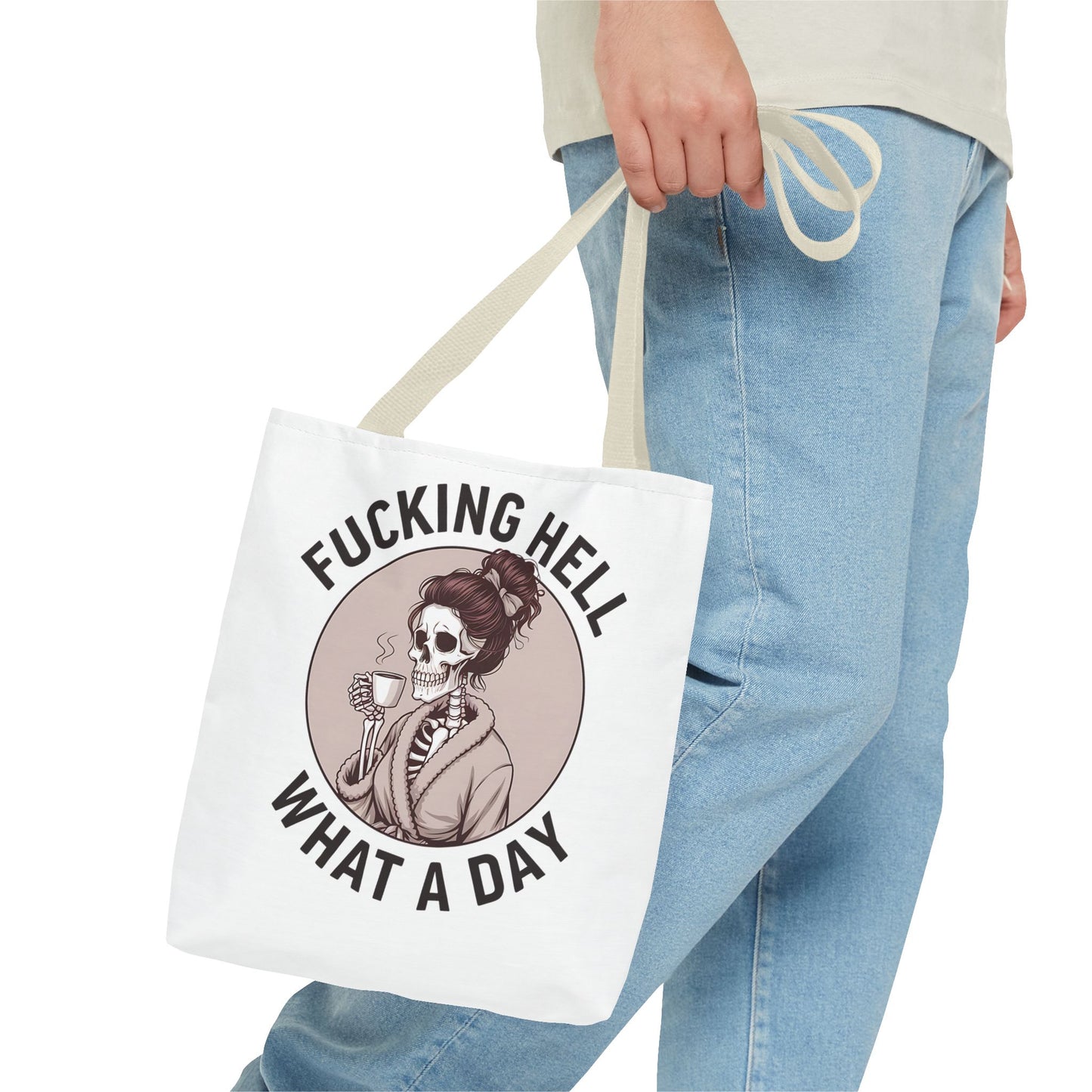 "Fucking Hell What a Day" Tote Bag - Stylish, Fun & Eye-Catching Tote for Everyday Use