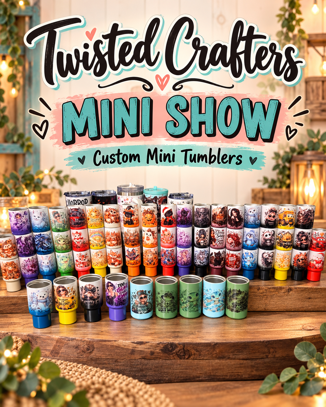 MINI SUNDAY 4pm ET Tumbler Pop Up Show 10/11 LIVE
