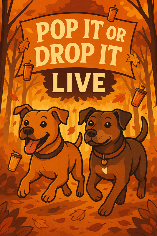 LIVE FRIDAY 10/24/25 7:30pm ET Pop It or Drop It TUMBLER