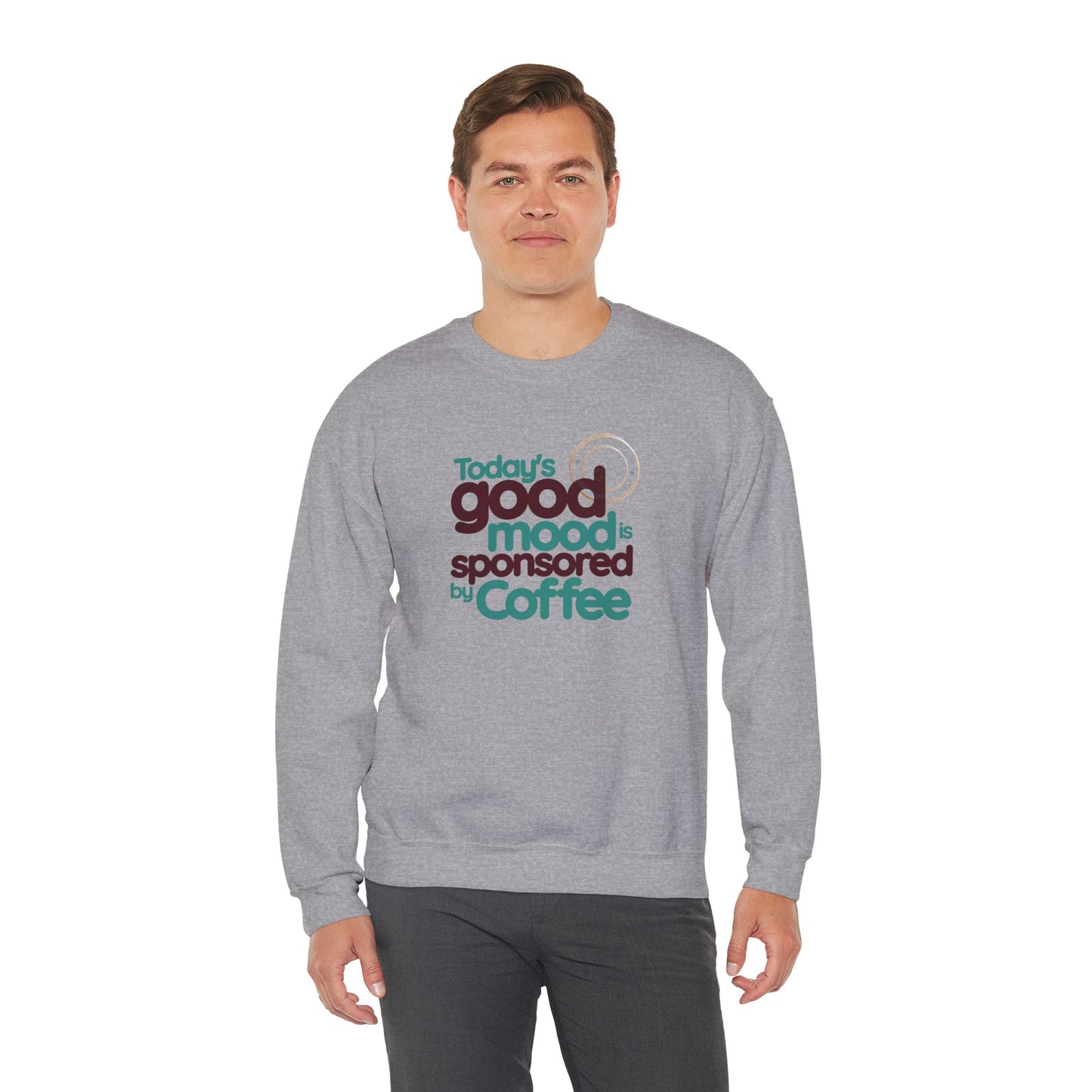 Today's Good Mood Is Sponsored By Coffee Unisex Heavy Blend™ Crewneck Sweatshirt