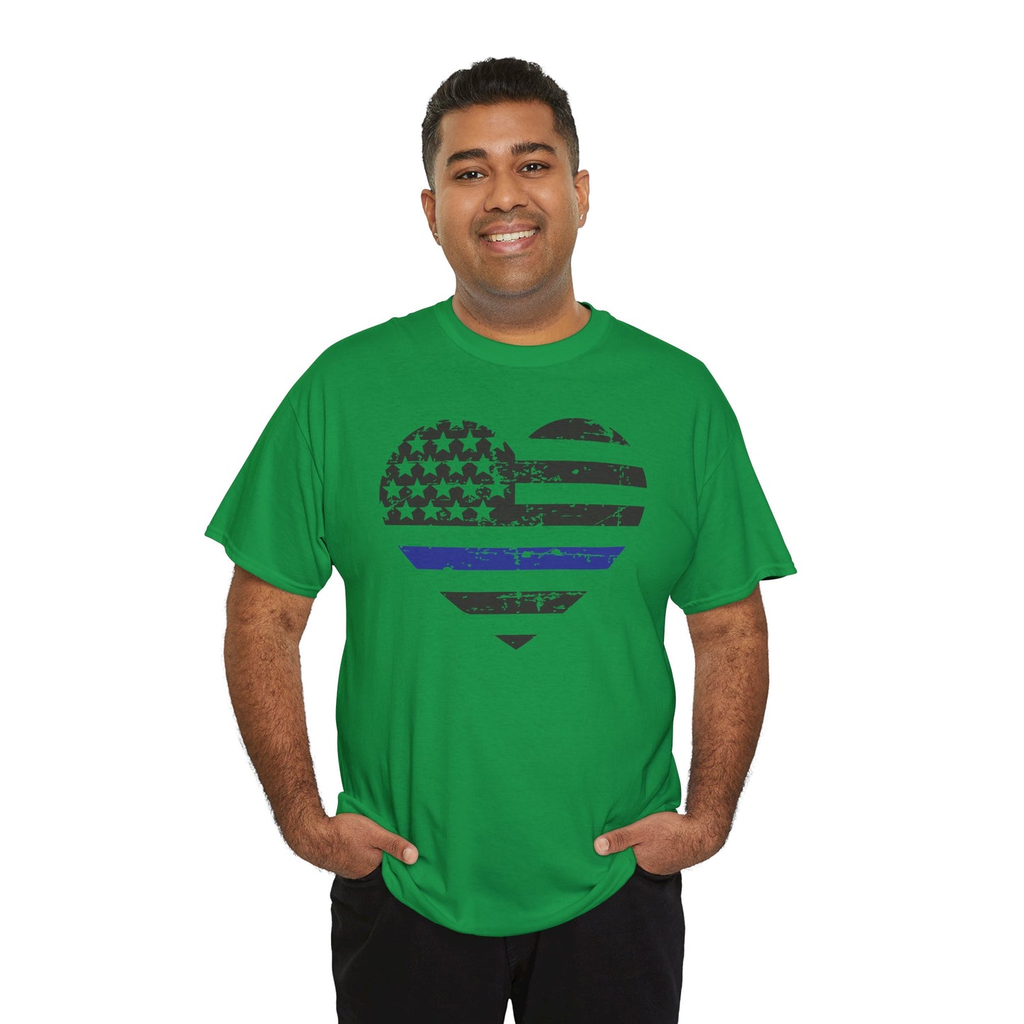 For The Love of the Thin Blue Line Unisex Heavy Cotton Tee