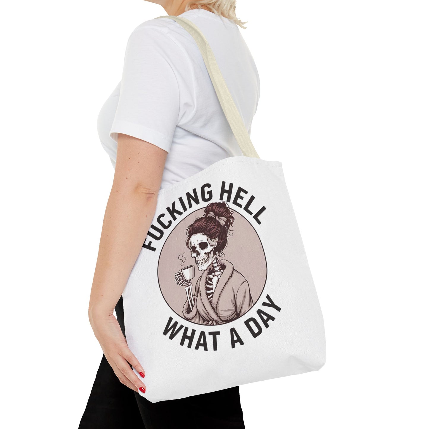 "Fucking Hell What a Day" Tote Bag - Stylish, Fun & Eye-Catching Tote for Everyday Use